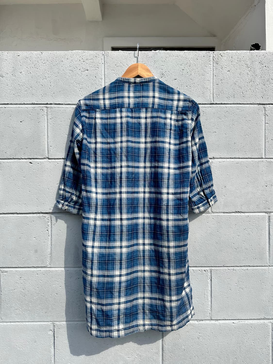 이네스 드 라 프레상쥬 × 유니클로 차이나카라 체크 셔츠 상품이미지3