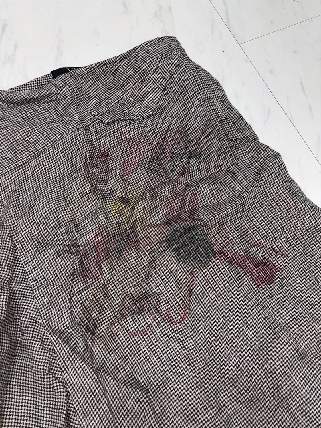 희귀/Yohji Yamamoto vintage check skirt 상품이미지7