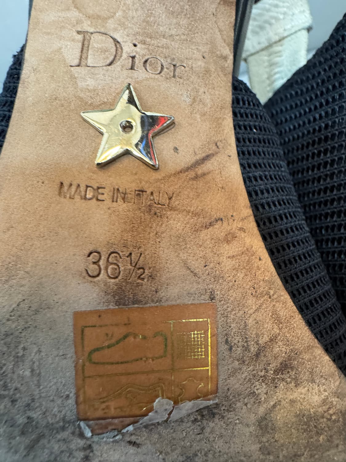 디올 펌프스 슬링백 힐 구두 36.5사이즈  상품이미지4