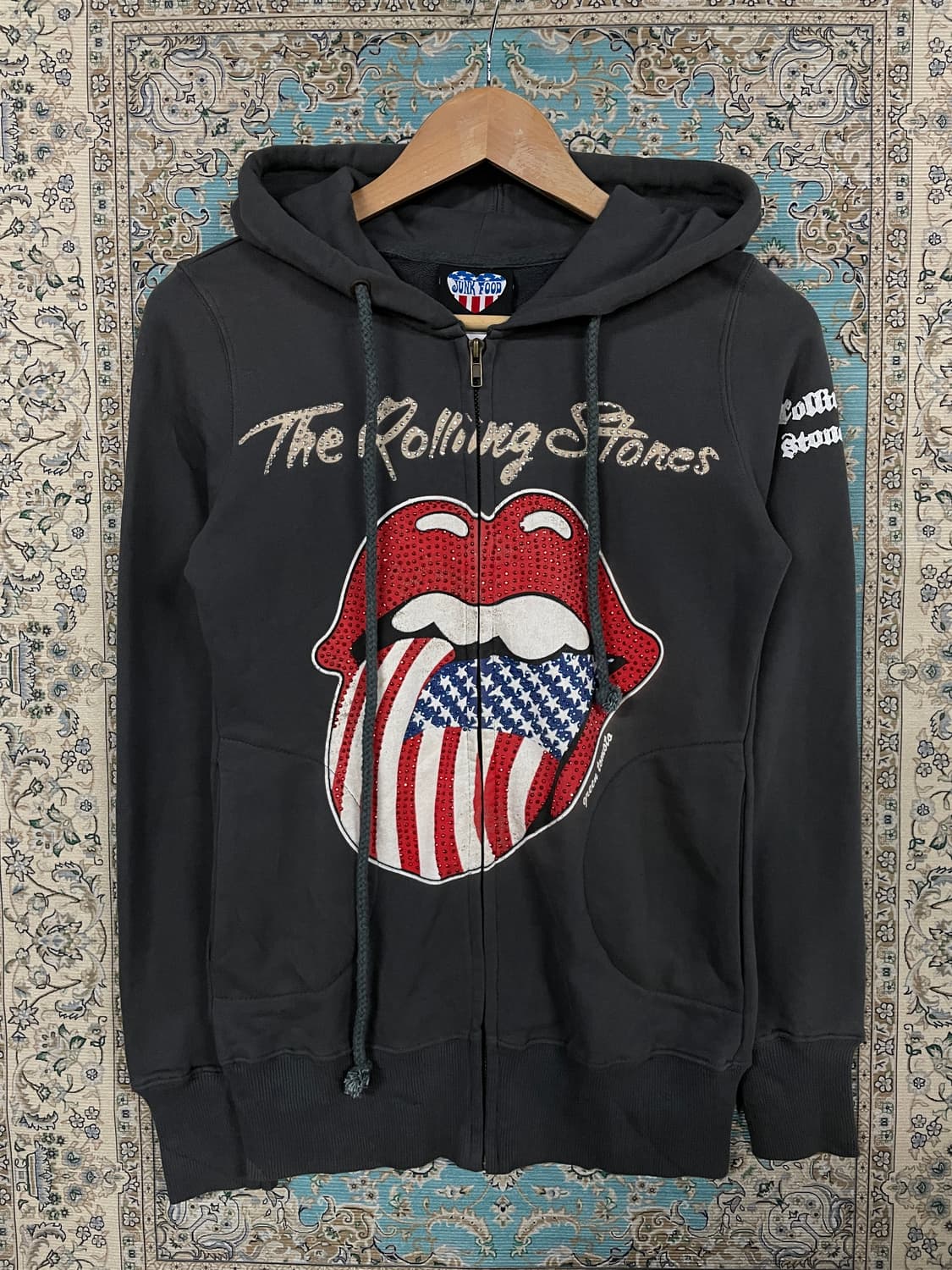 롤링스톤즈 Y2K 비즈 후드집업 정크푸드 MADE IN USA1681 상품이미지1