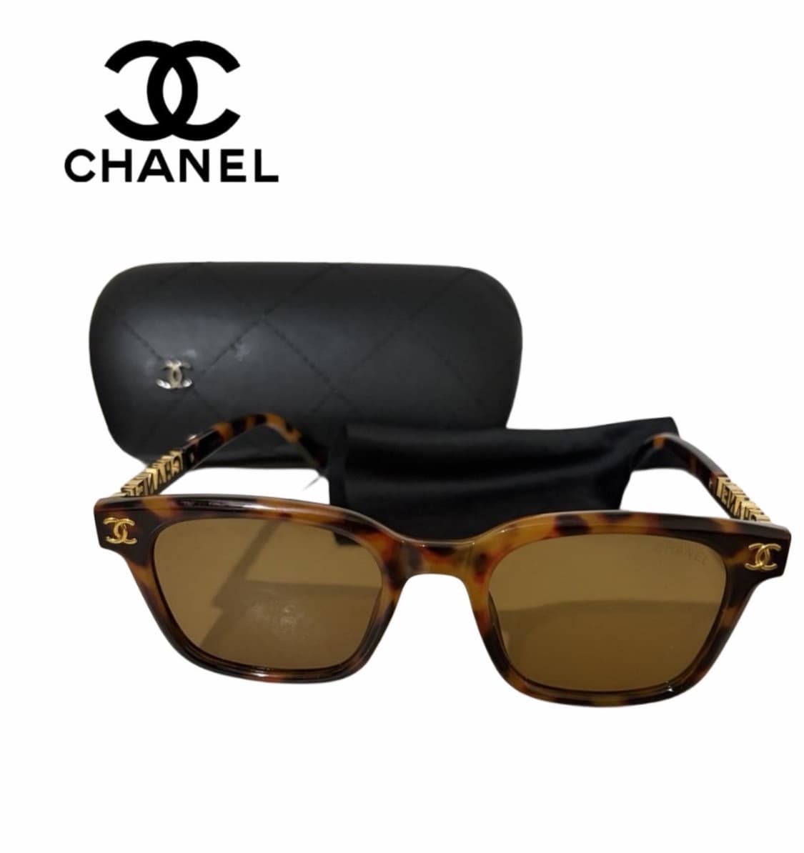 샤넬 이니셜 스톤장식 선글라스 브라운 풀박스 상품이미지1