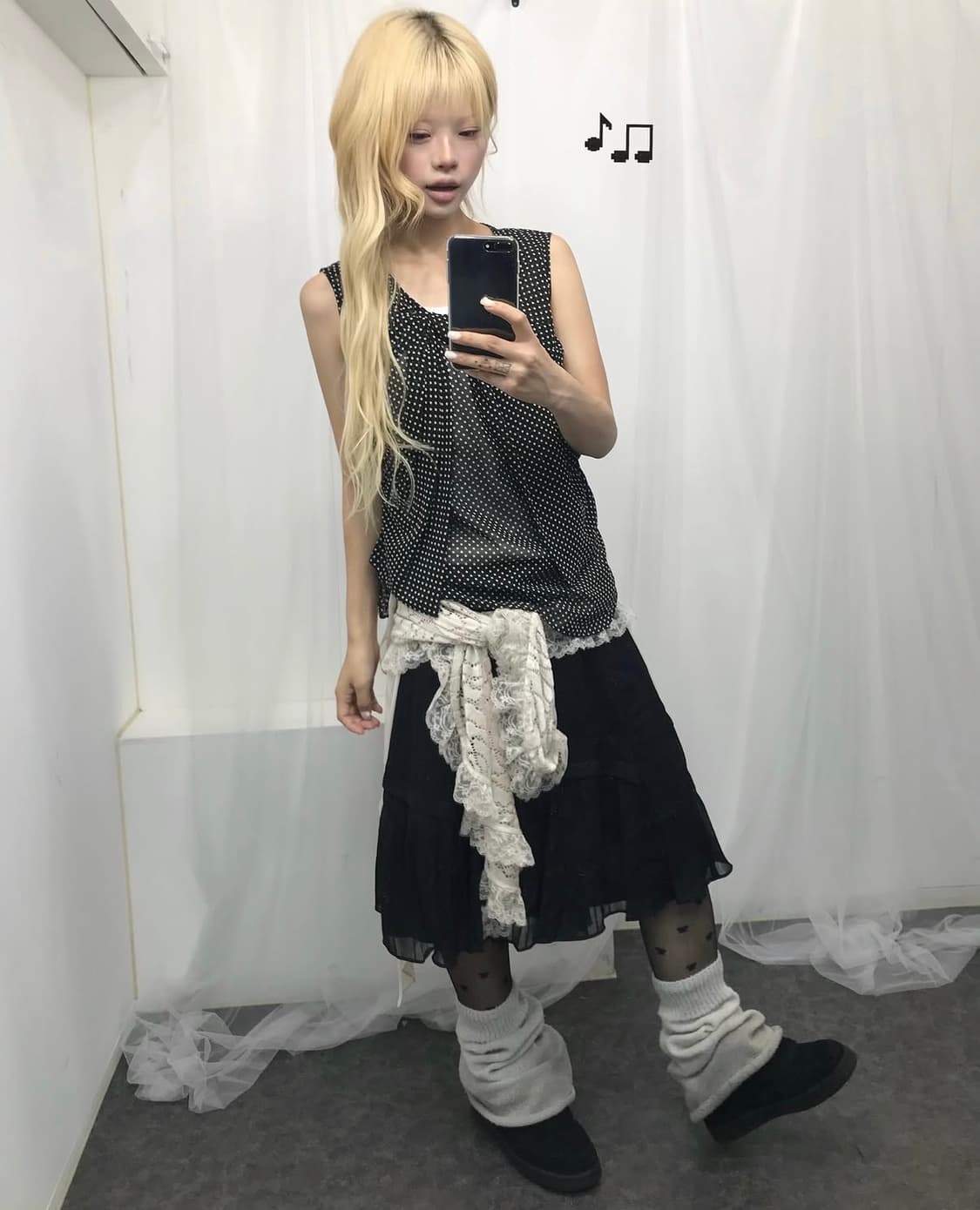 ✿블랙 도트 페어리 니혼진 set ✿ 상품이미지1