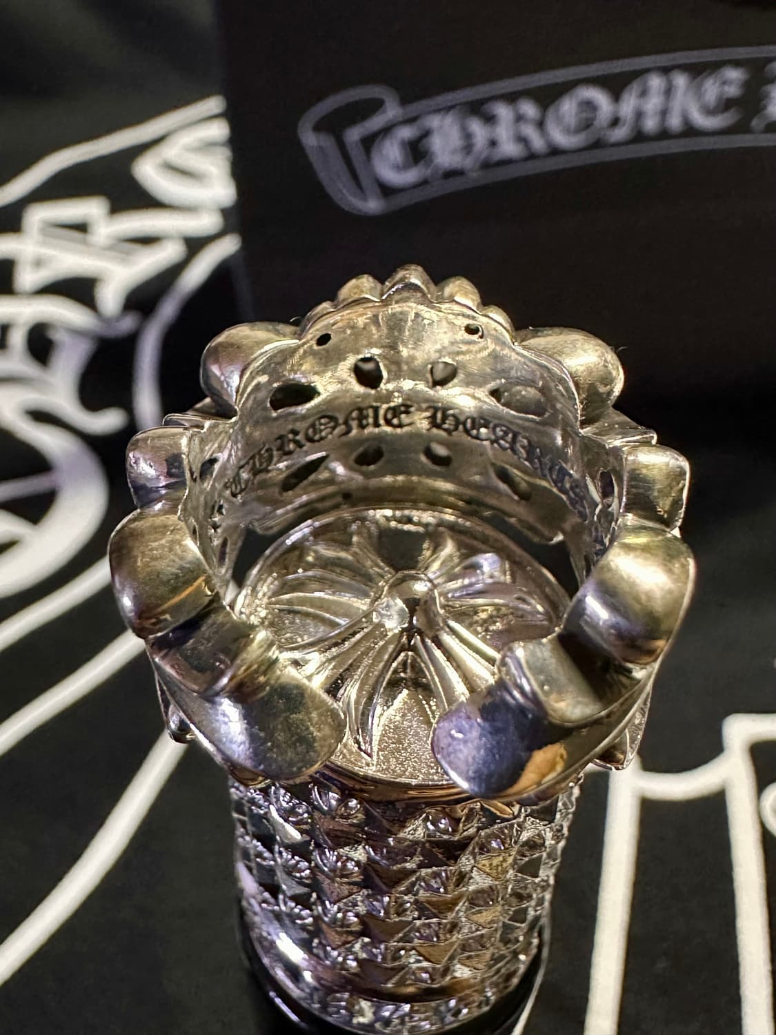 [US6.5] 크롬하츠 더블 플로랄링 상품이미지5