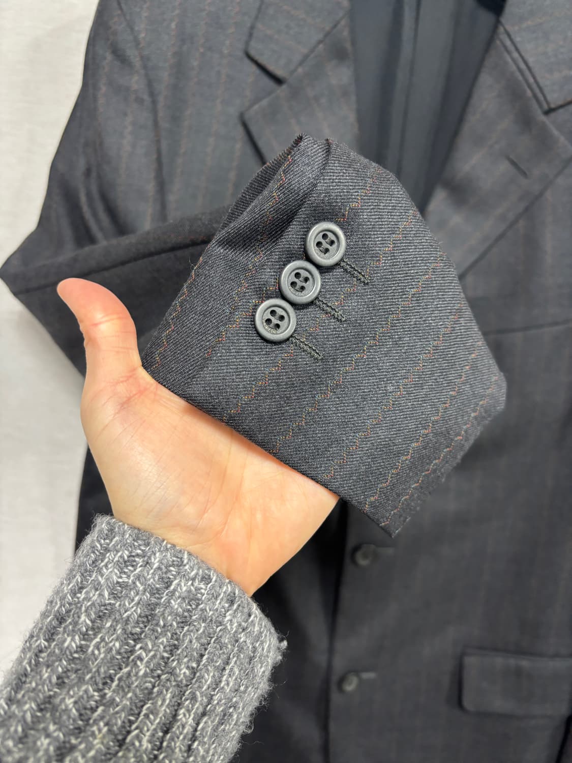 베르사체 90‘s 울 하프코트 (국내 정발) 95-100 상품이미지3