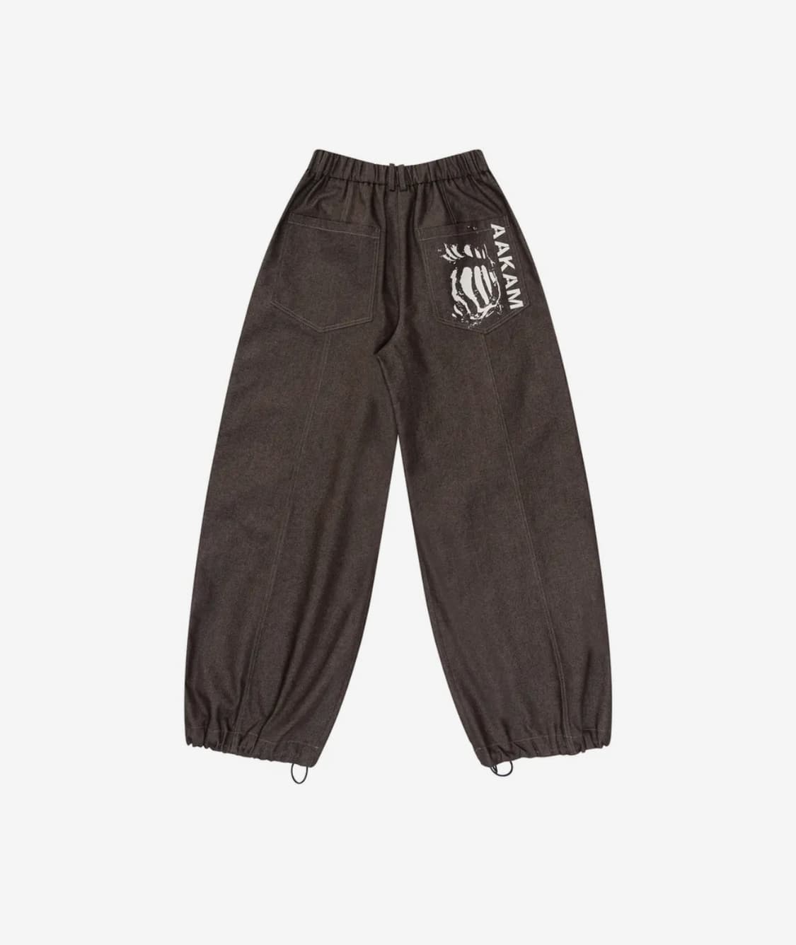 아캄 Knee Pin-tuck Printed Denim Pants 상품이미지2