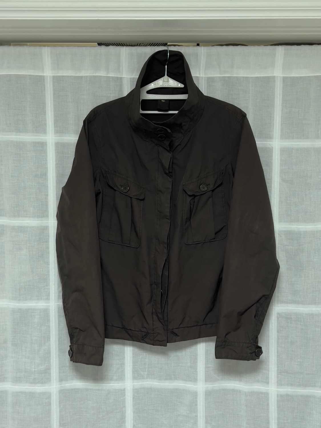 아스페시 하이넥 나일론 트러커 자켓 s 상품이미지1