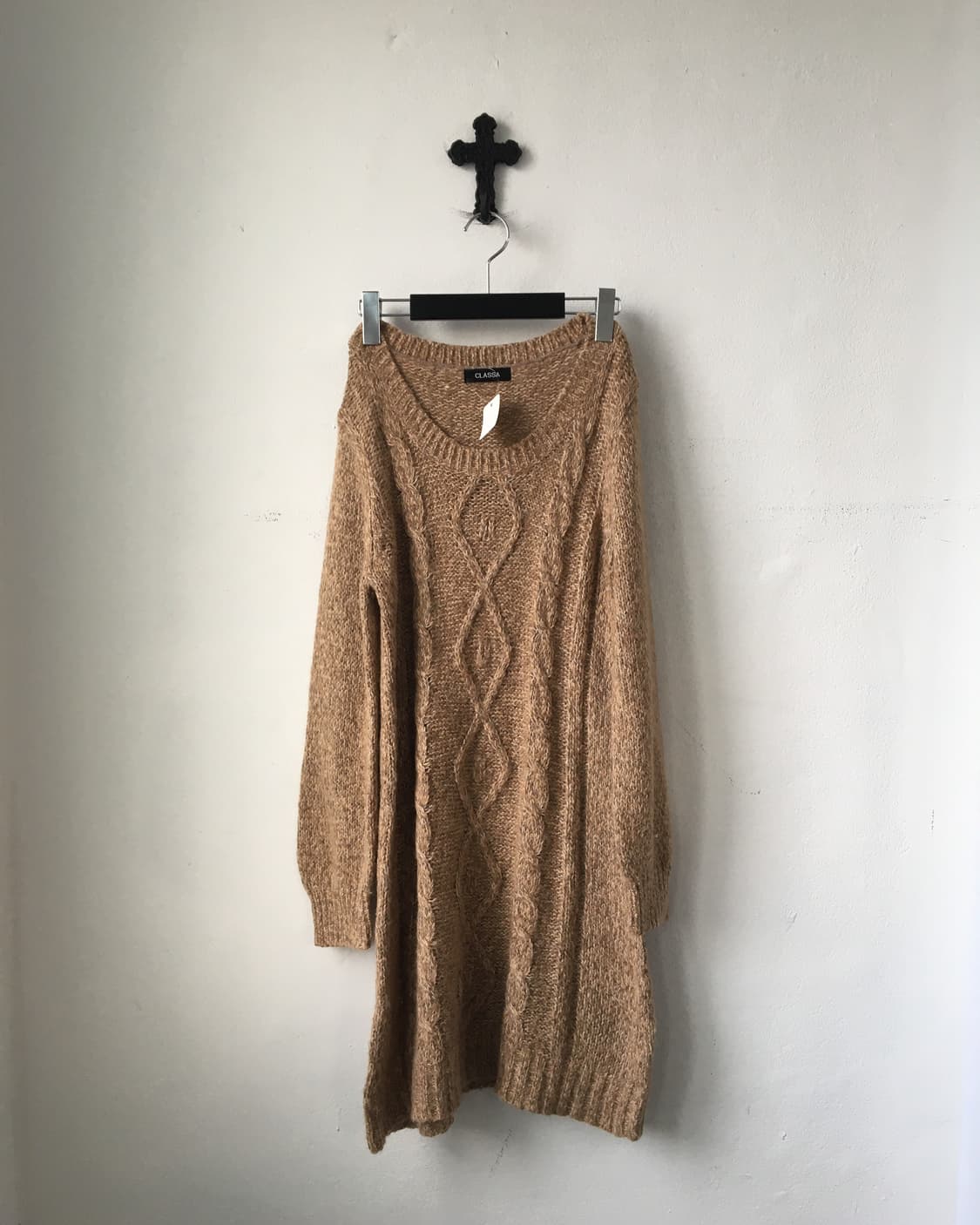 Cable pattern knit onepiece 상품이미지2