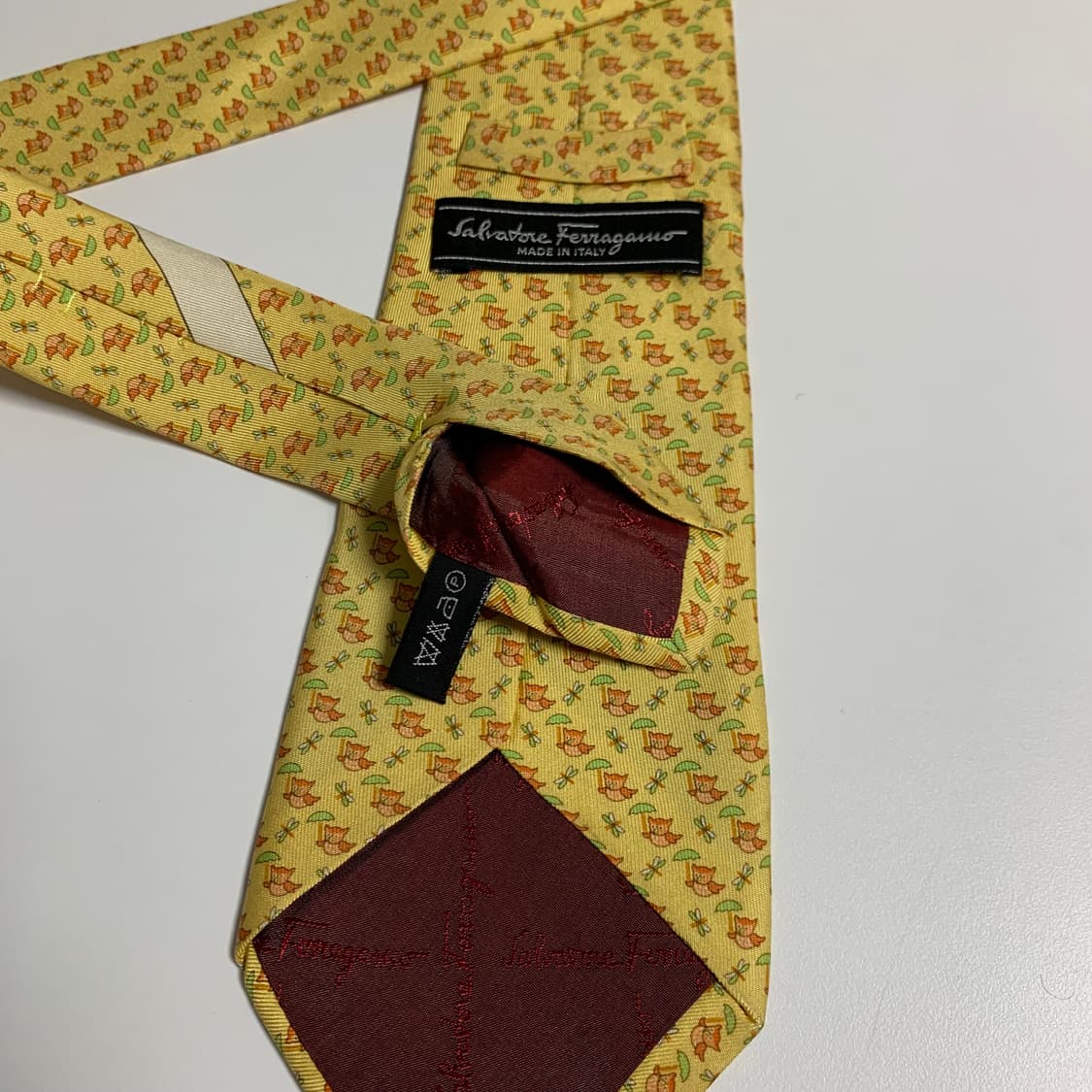 살바토레 페레가모 명품 빈티지넥타이 A등급 8.8cm 상품이미지6
