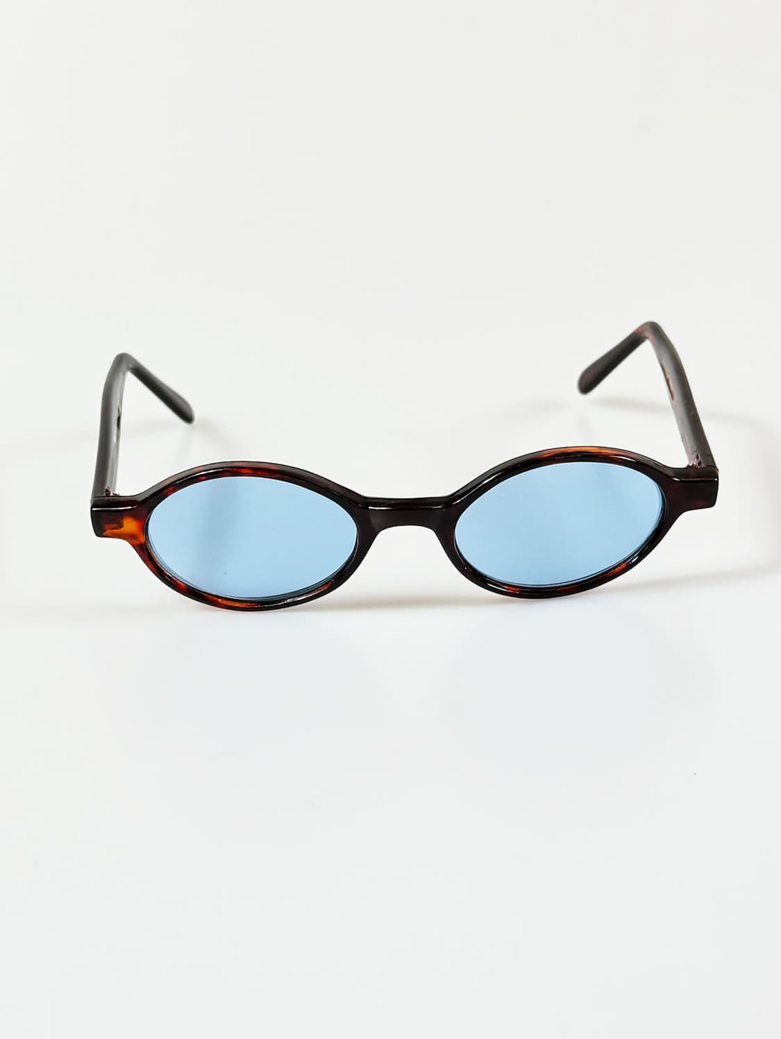 90s FIRE GAS 토터스쉘 오벌 뿔테 틴트 빈티지 선글라스 상품이미지1