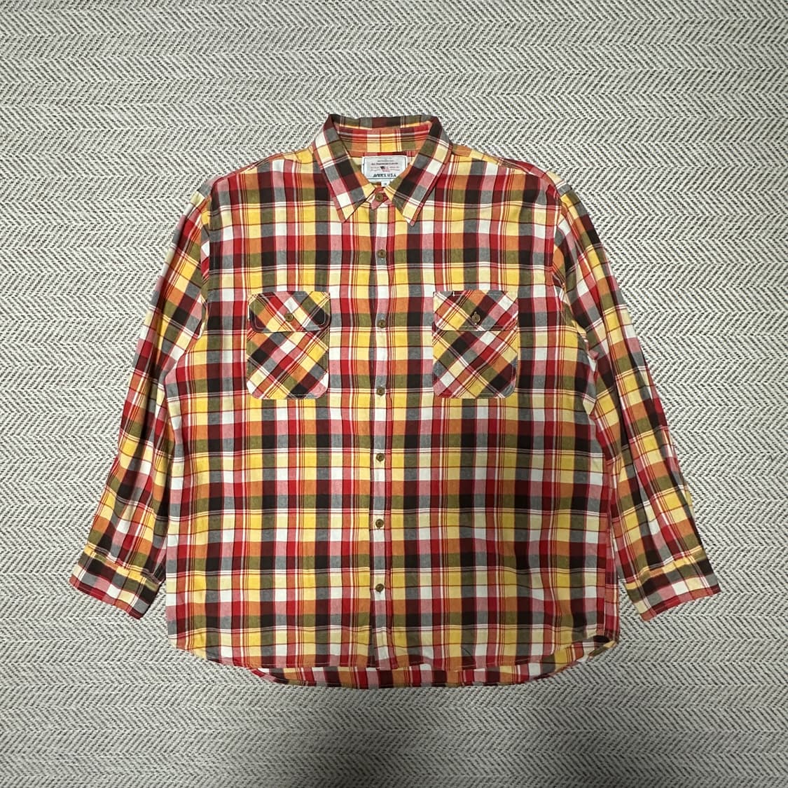 AVIREX check shirt 3xl 상품이미지1