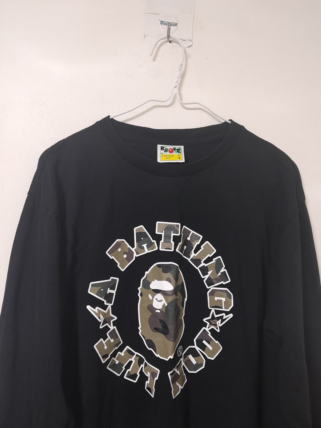 BAPE/BIG SEAN DON LIFE 롱슬리브 티셔츠 L/100 상품이미지4