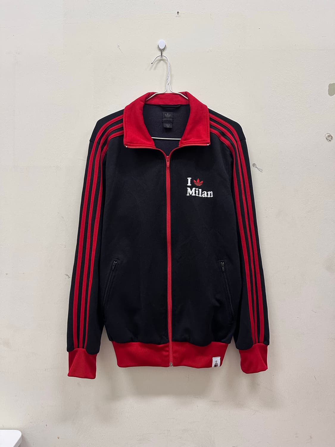 아디다스 AC밀란 검빨 축구 트랙탑 져지 상품이미지1