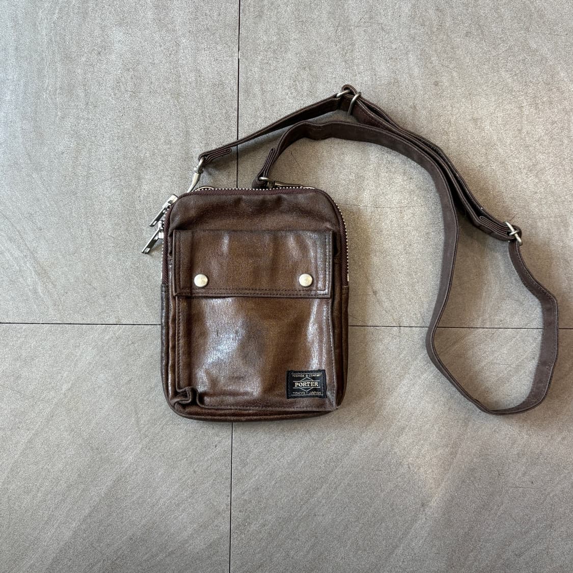 요시다포터 정품 프리스타일 다크 브라운 백 상품이미지1