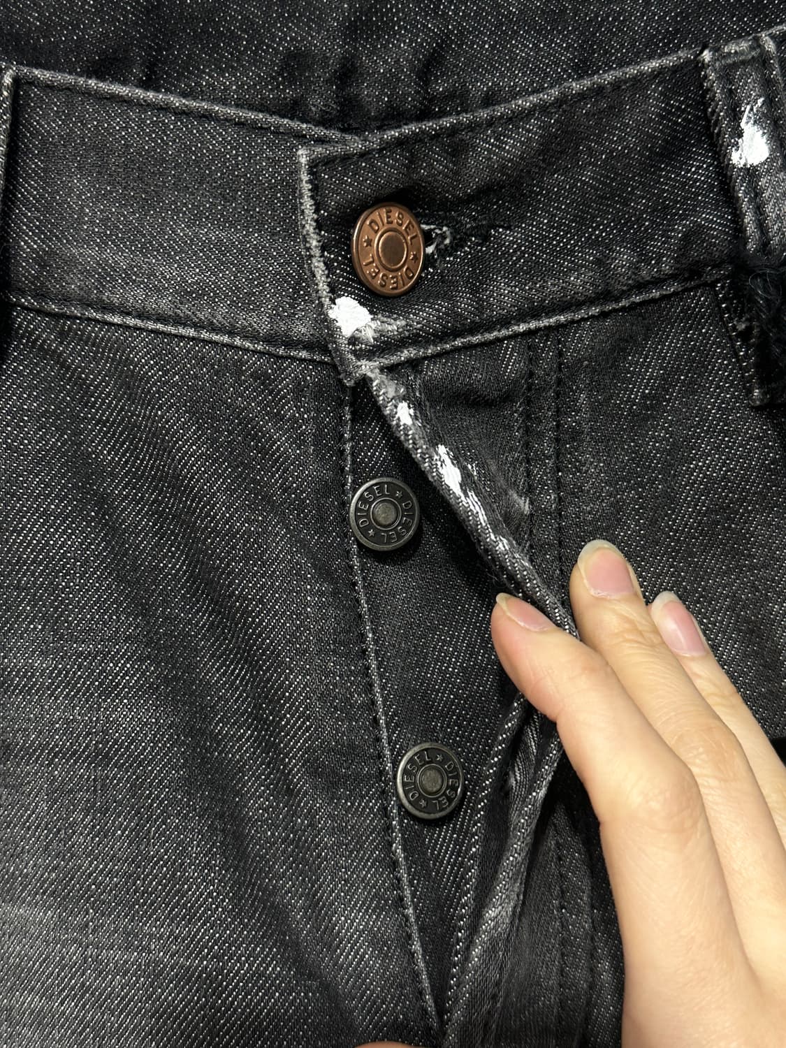 디젤 D-VIDER 데님 흑청 팬츠 신품 상품이미지4