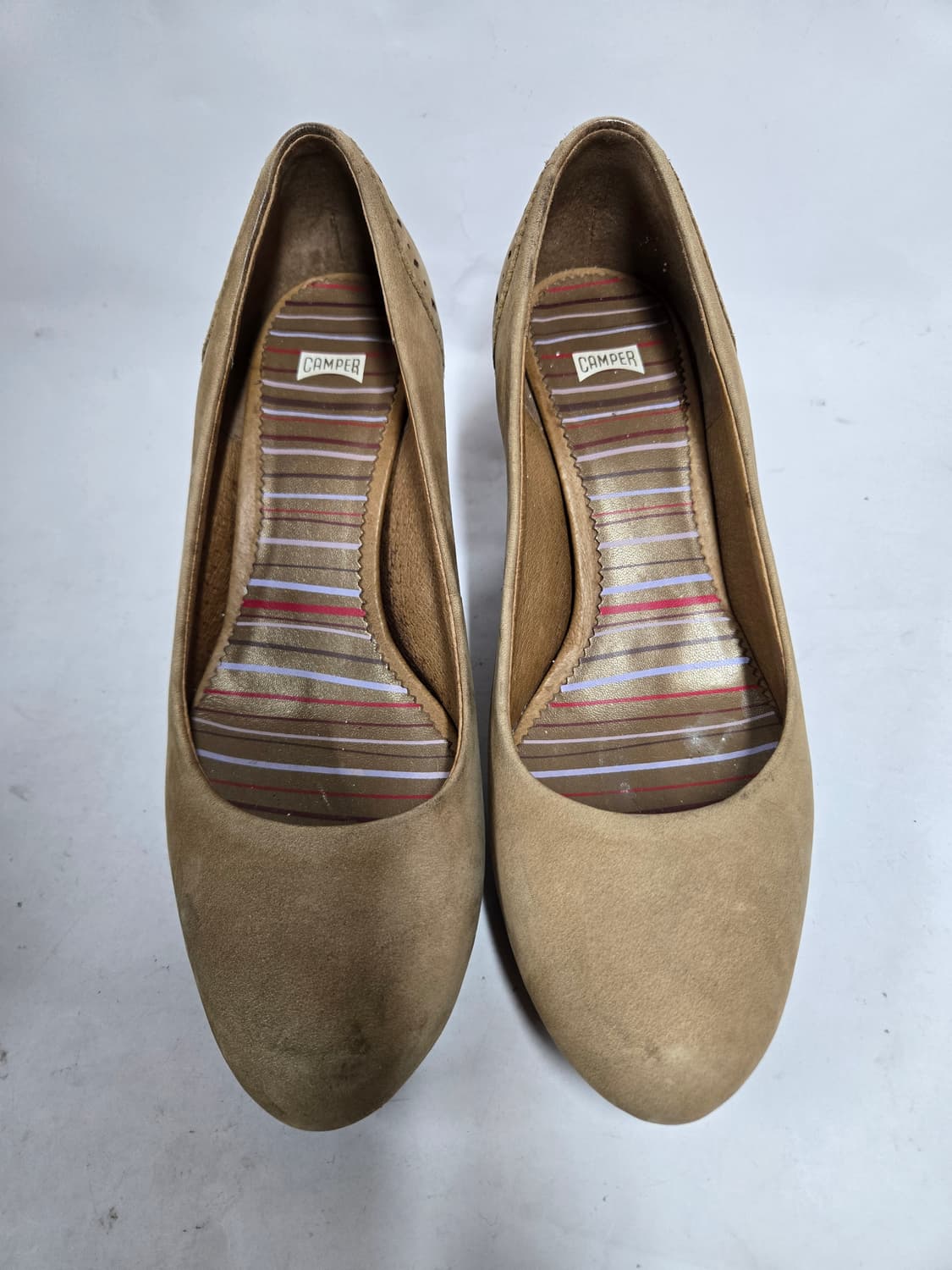 캠퍼 스웨이드 플랫폼 힐 펌프스 36 상품이미지2