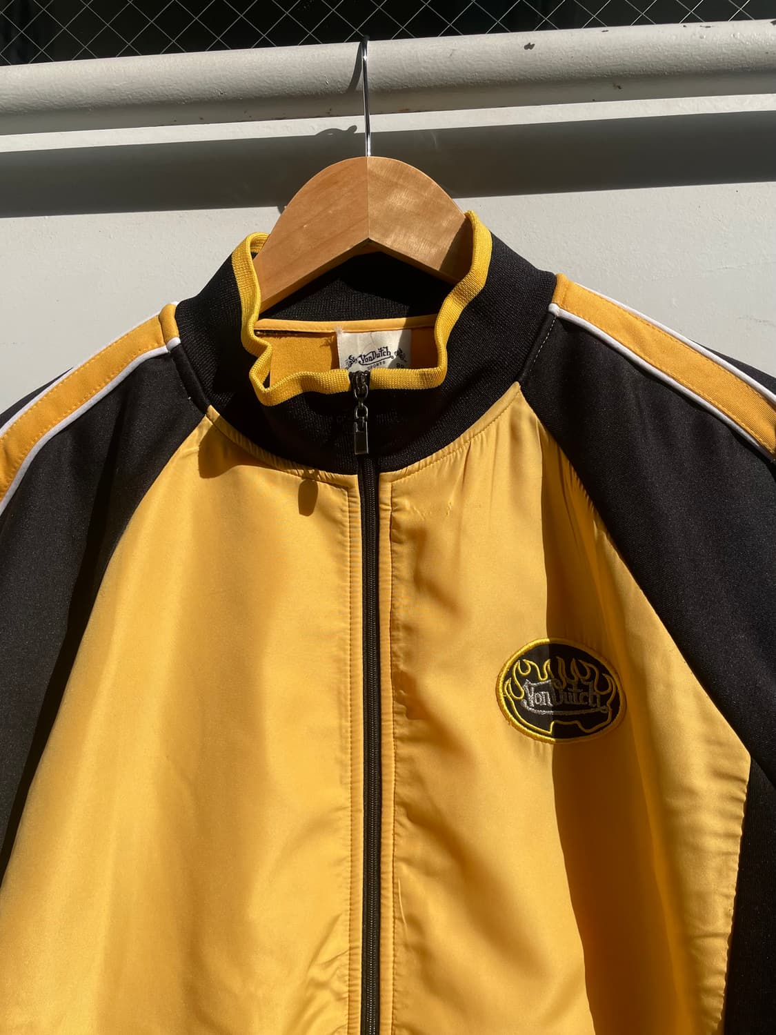 Vintage Von Dutch Flame Logo Track Jacke 상품이미지3