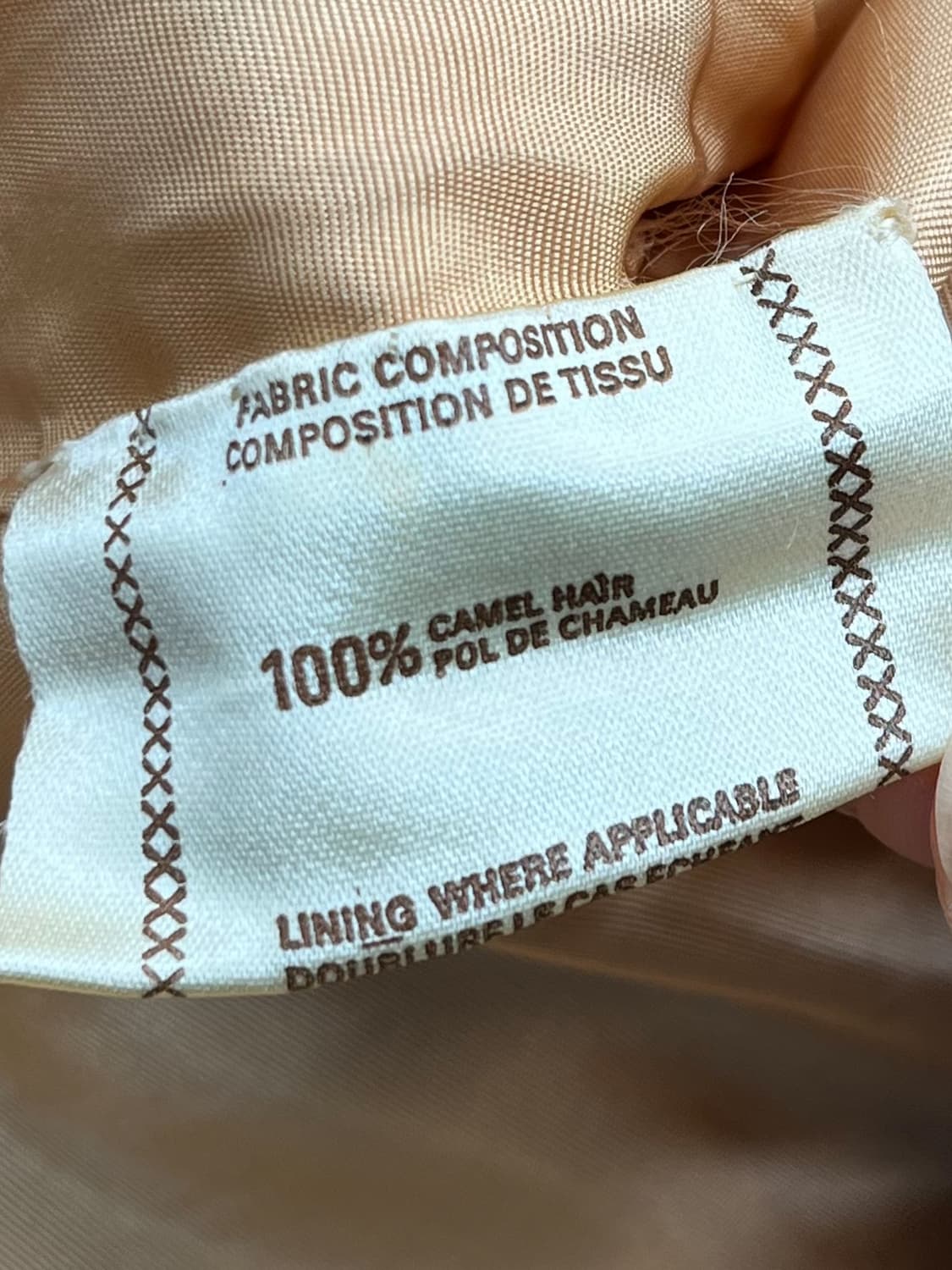 버버리 90's 카멜 헤어 울 코트 상품이미지6