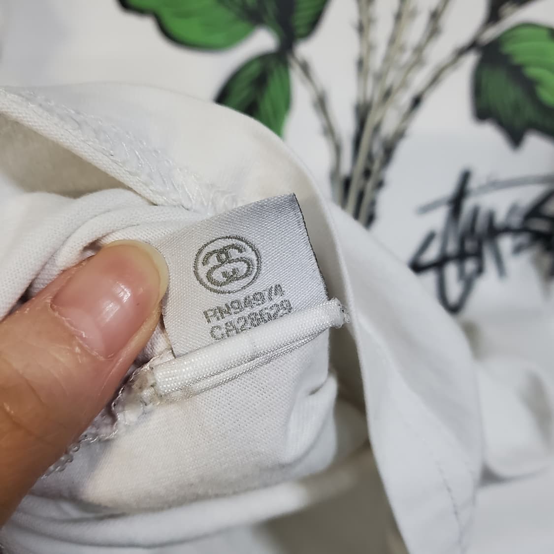 스투시 로즈 프린팅 반팔 티셔츠 화이트  상품이미지6