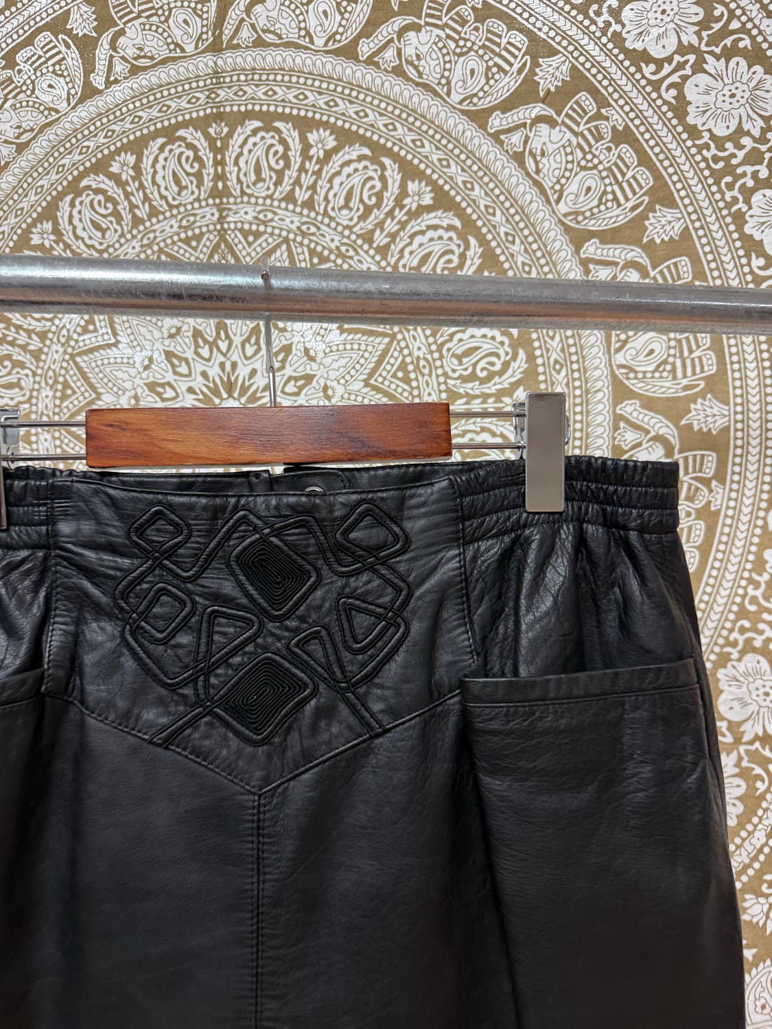 빈티지 여성 소가죽 스커트  상품이미지5