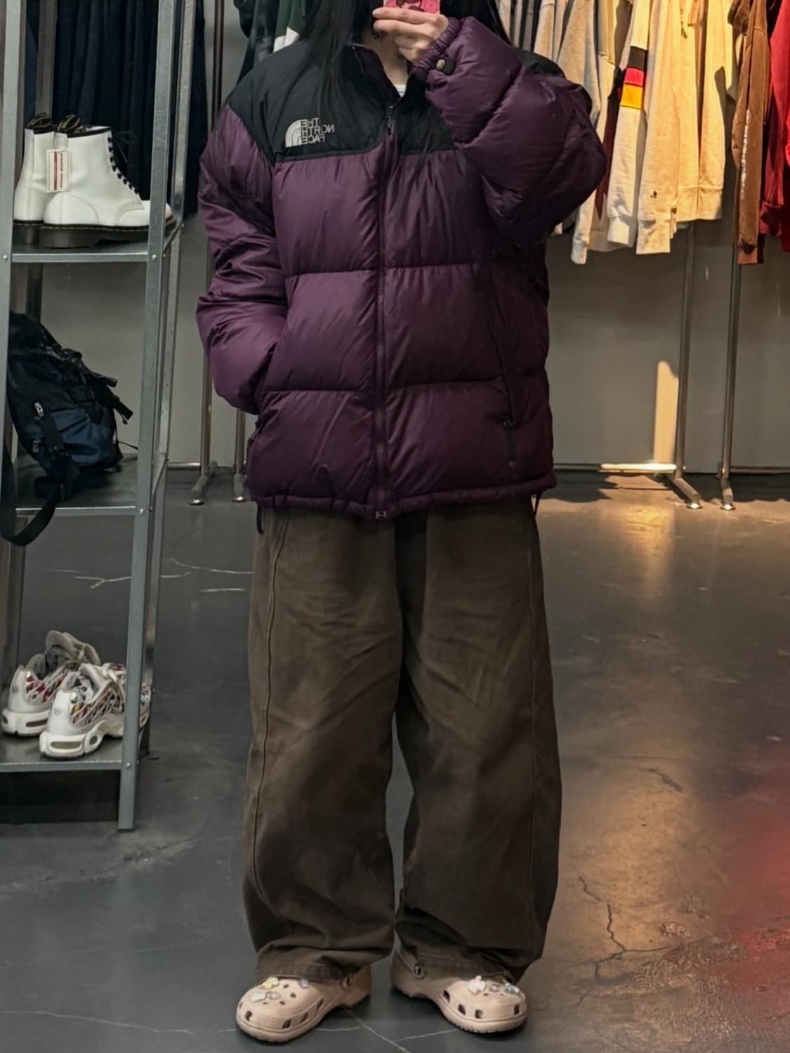 노스페이스 700 구형 눕시 퍼플 구스패딩 A3315 상품이미지1