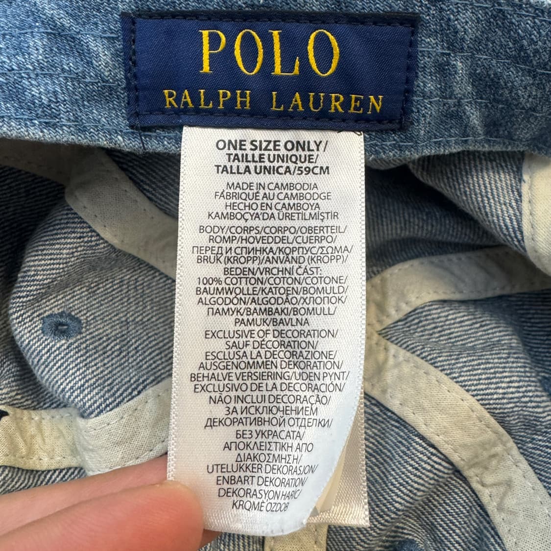 폴로 신형 포니 데님 볼캡 상품이미지4