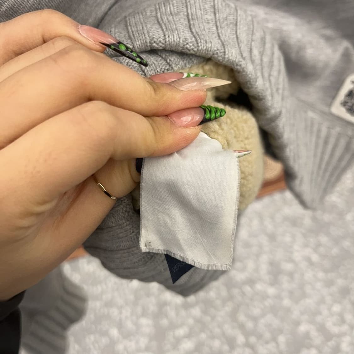 타미힐피거 빈티지 폭닥 슬림 양털 후드 집업 M C09146 상품이미지6