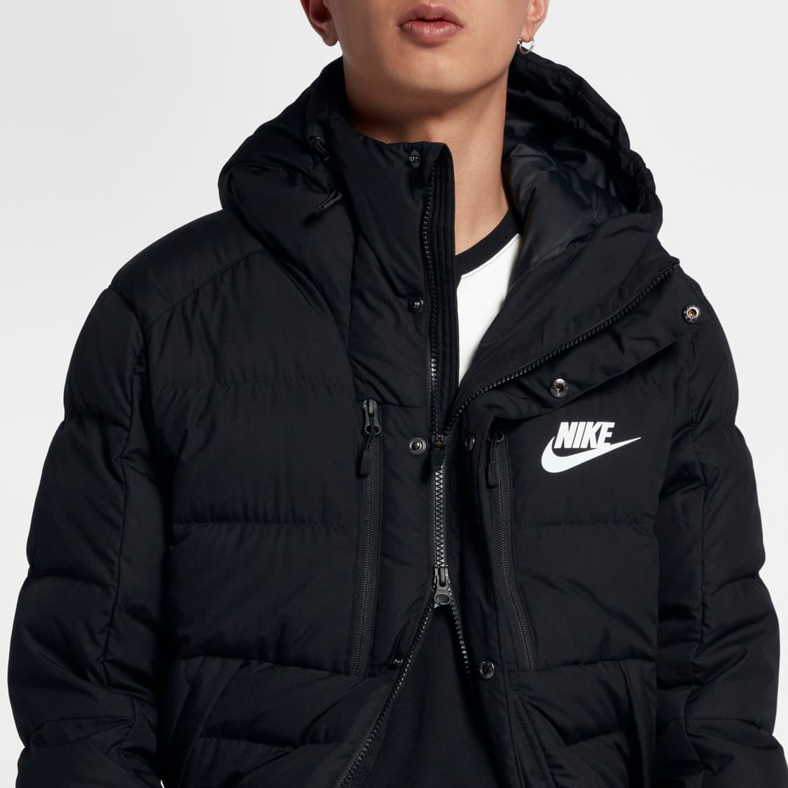 XL 나이키 다운 필 파카 롱후드 경량패딩 상품이미지8