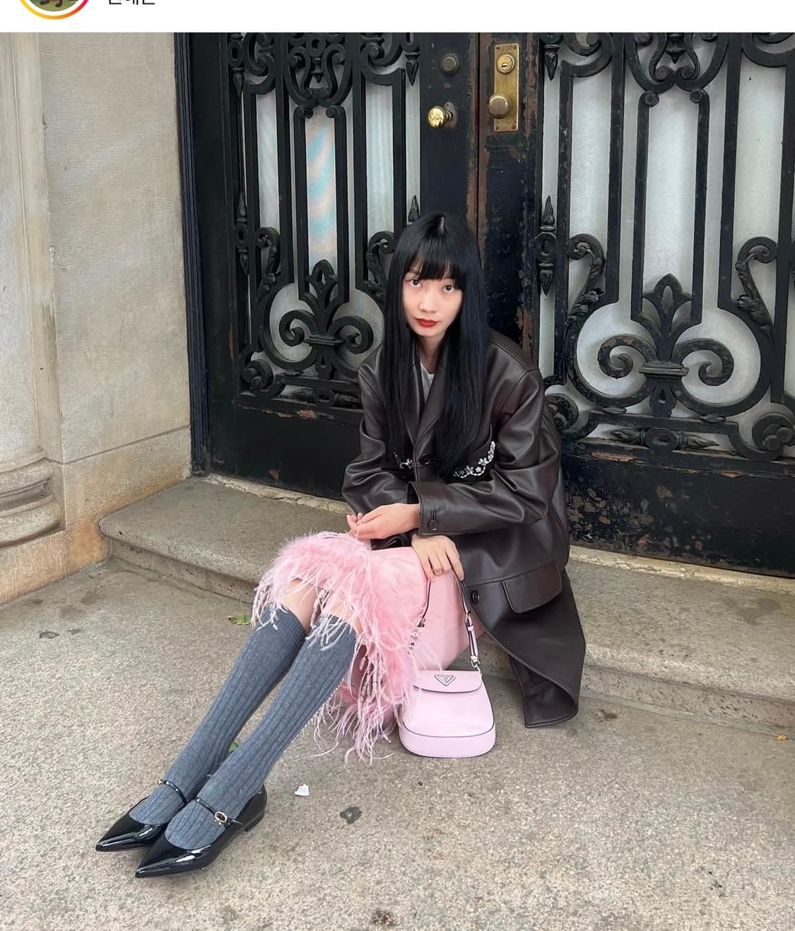 오스트리치 스커트 블랙 상품이미지3