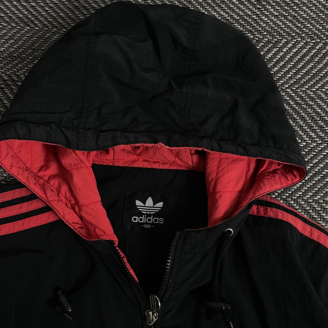 00s 아디다스 빅로고 올드스쿨 박시핏 누빔 점퍼 자켓 y 2873 상품이미지5