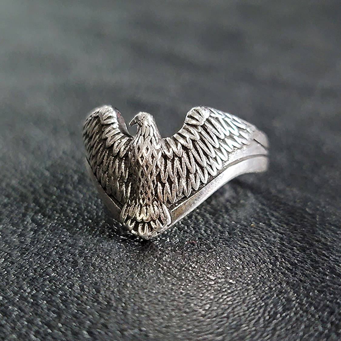 Kail 실버 남자 엔틱 빈티지 명품 독수리 새 반지 상품이미지1