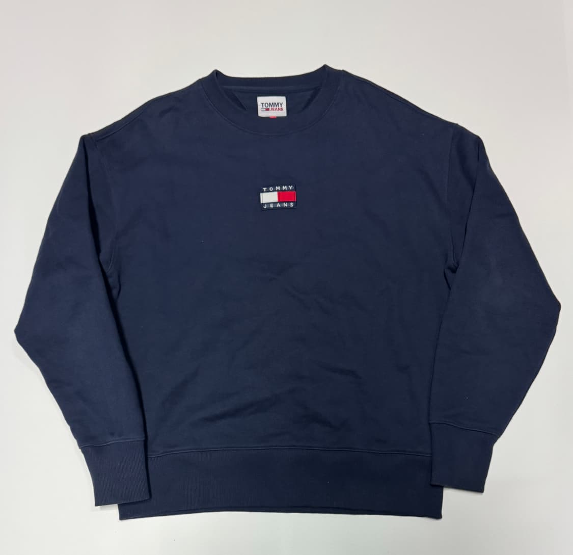 타미 Tommy 진스 샌터 로고 네이비 맨투맨 M 상품이미지1
