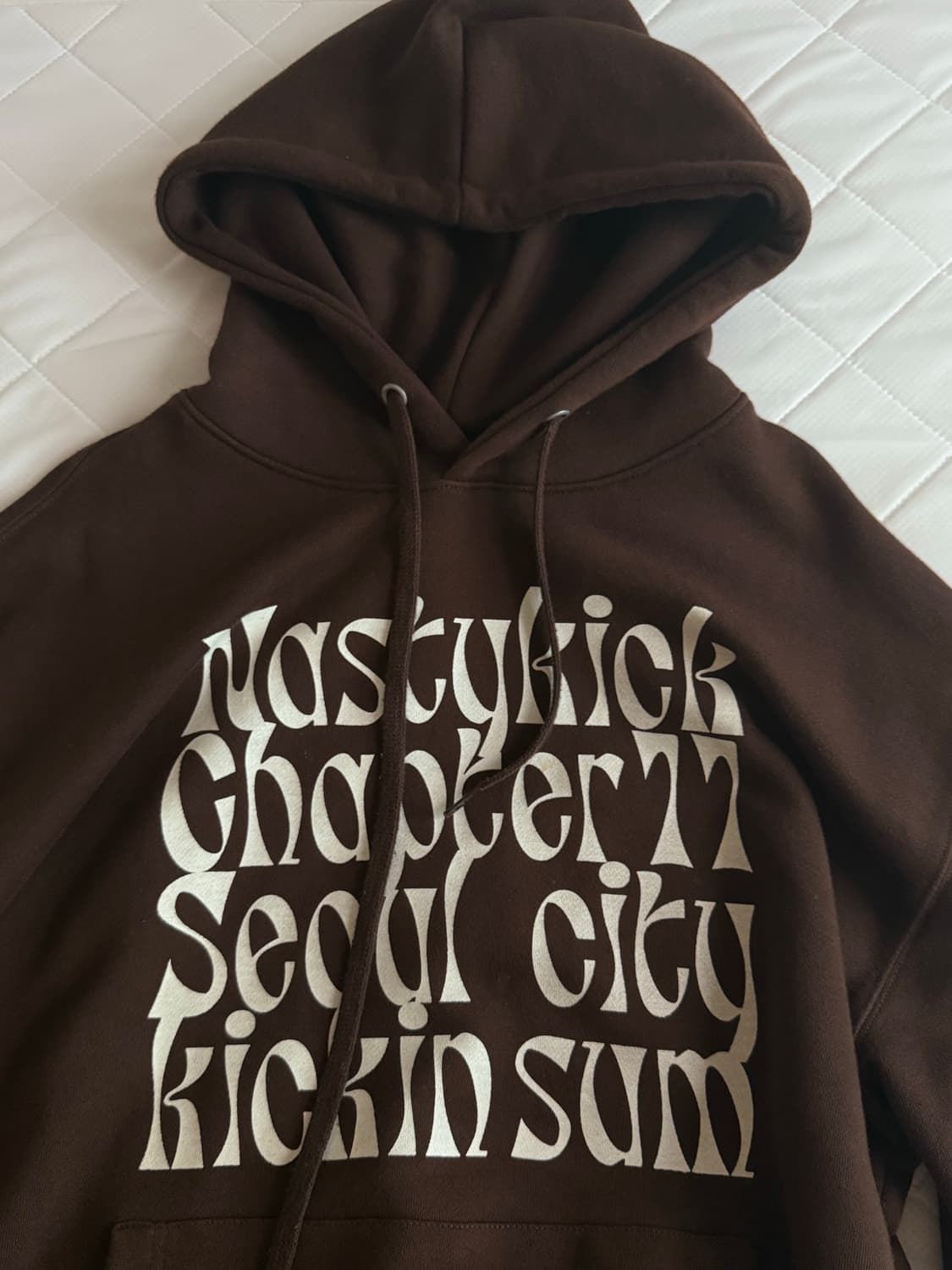 네스티킥 브라운 후드티 상품이미지1