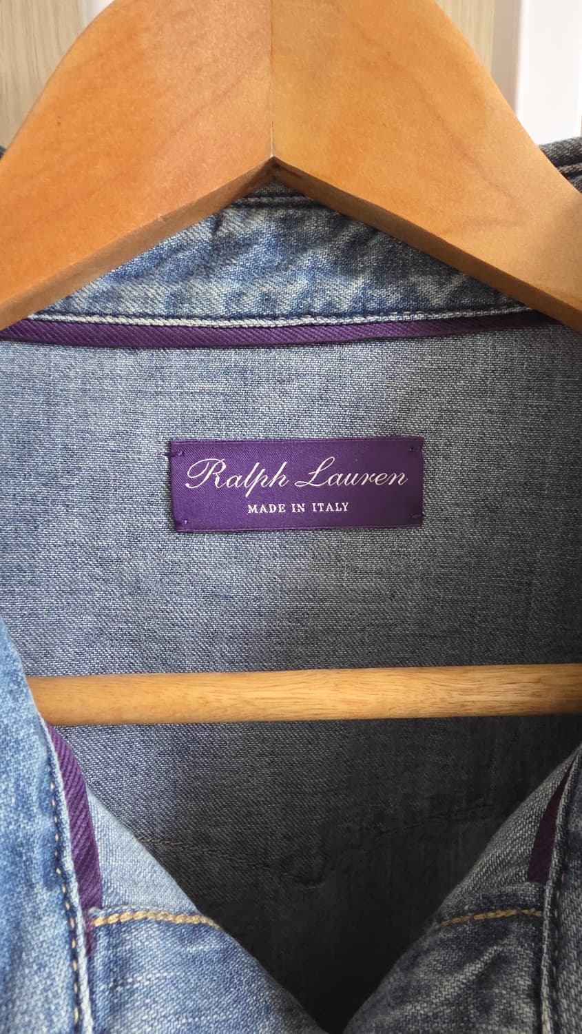 폴로 랄프로렌 퍼플라벨 데님 웨스턴 셔츠 상품이미지2