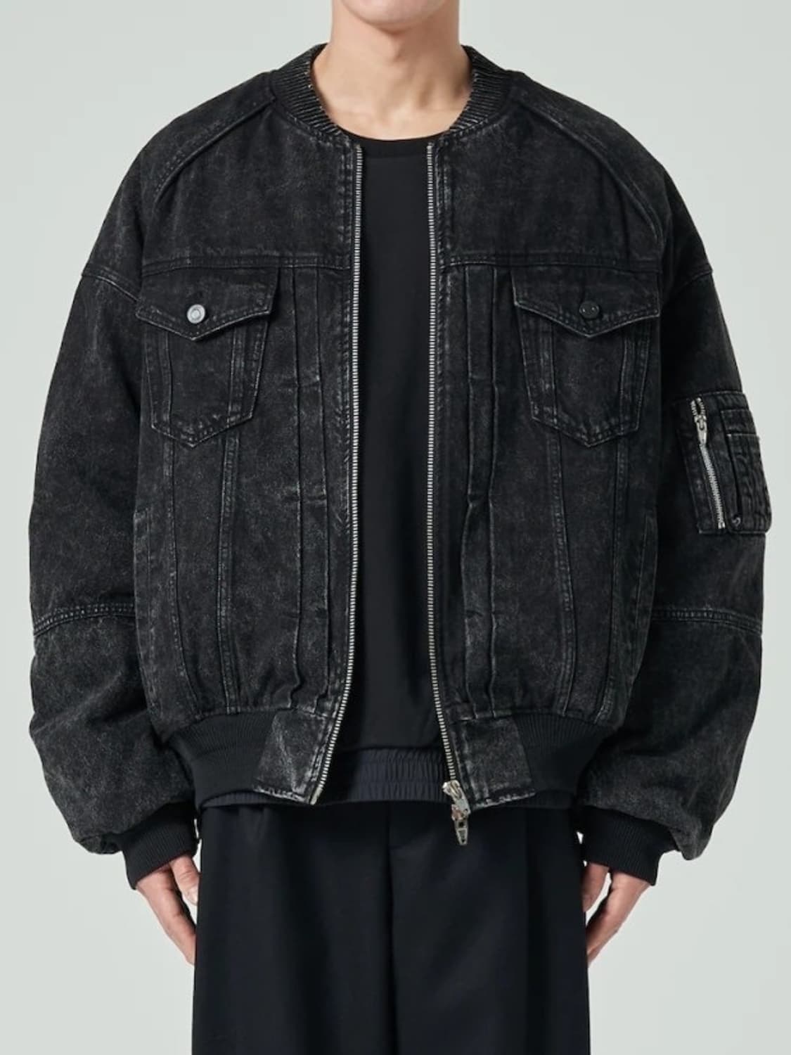 준지 139만 흑청 데님 마원 MA-1 상품이미지1