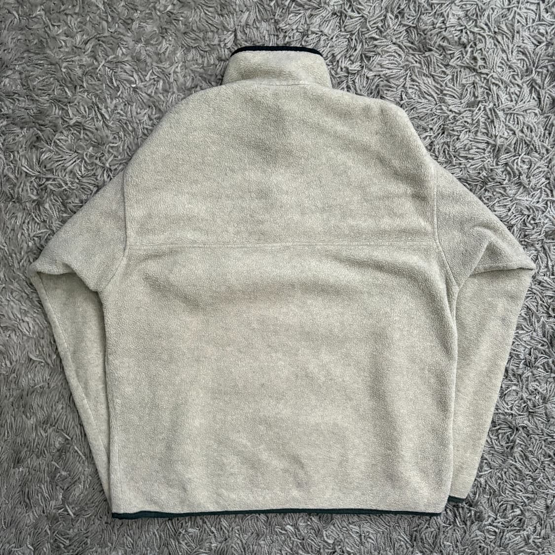 90s 파타고니아 신칠라 스냅-T 오트밀 헤더/블랙 USA 상품이미지5