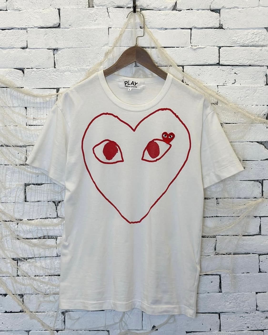 Comme des garcons red heart short sleeve 상품이미지1