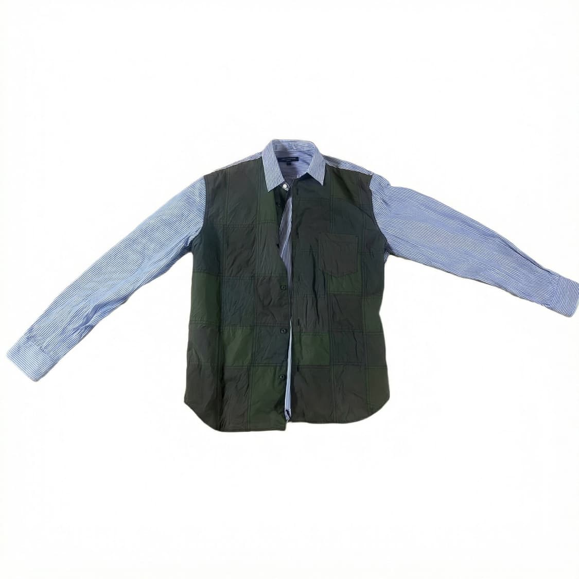 꼼데가르송 옴므 패치워크 스트라이프 셔츠 상품이미지1