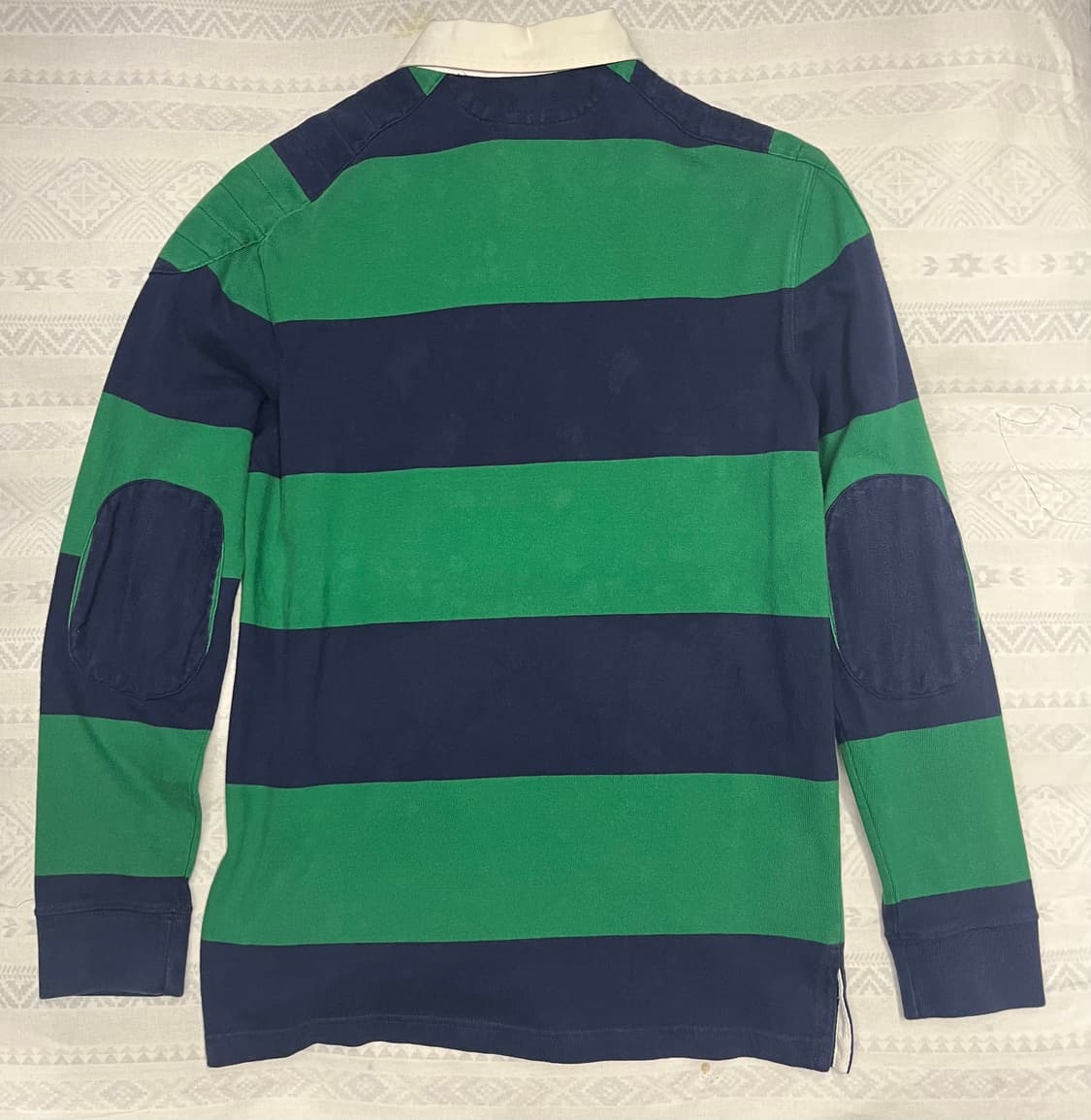 폴로 랄프로렌 럭비 셔츠 그린 네이비 L 상품이미지5