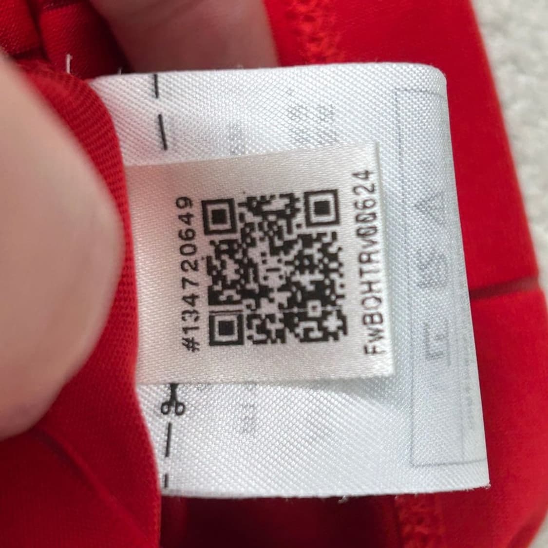 ADIDAS 아디컬러 3s 핀 스트라이프 드레스 레드 XL 상품이미지9
