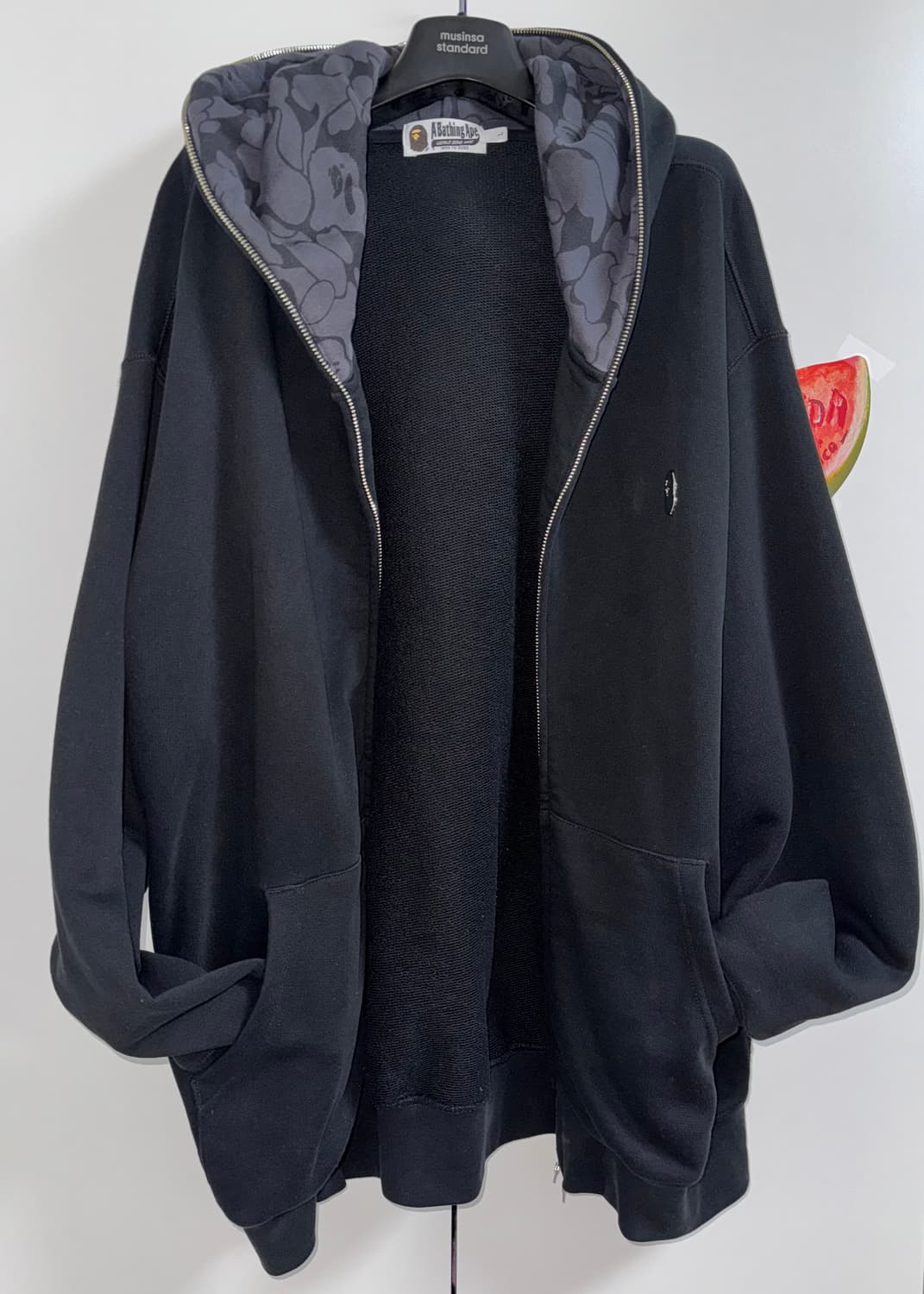 베이프 원포인트 후드집업 L 상품이미지6