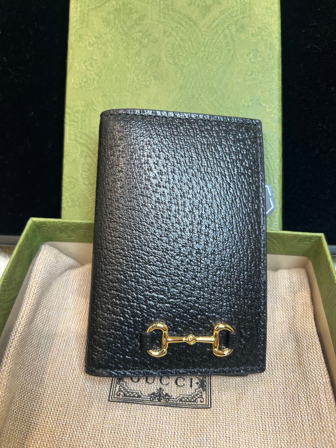 [정품/중고] 구찌 홀스빗 레더 명함지갑 상품이미지5