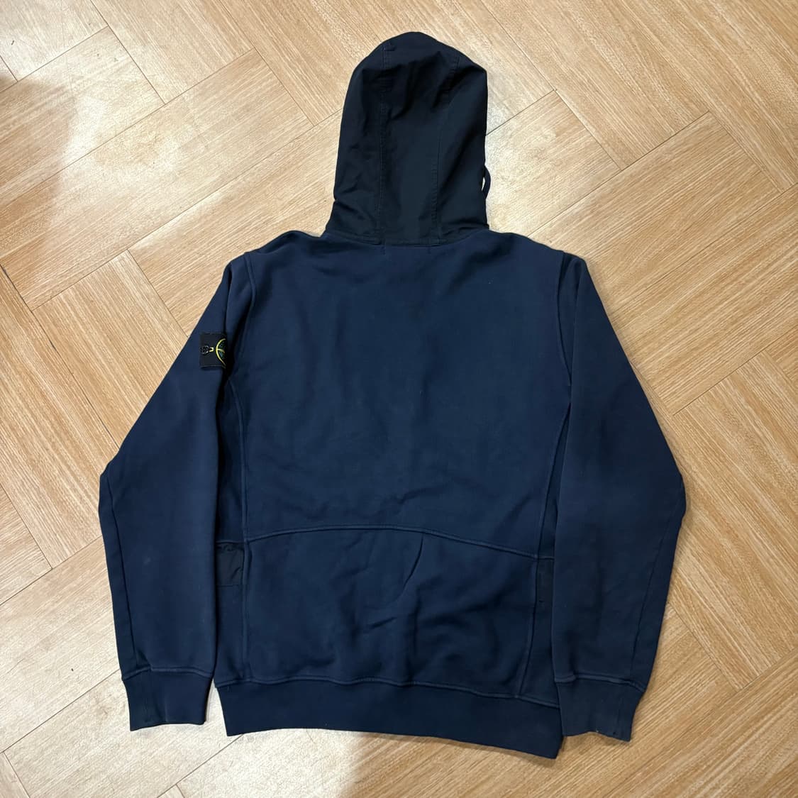 00s 스톤아일랜드 후드 하이라이트 네이비 코튼 집업 상품이미지6