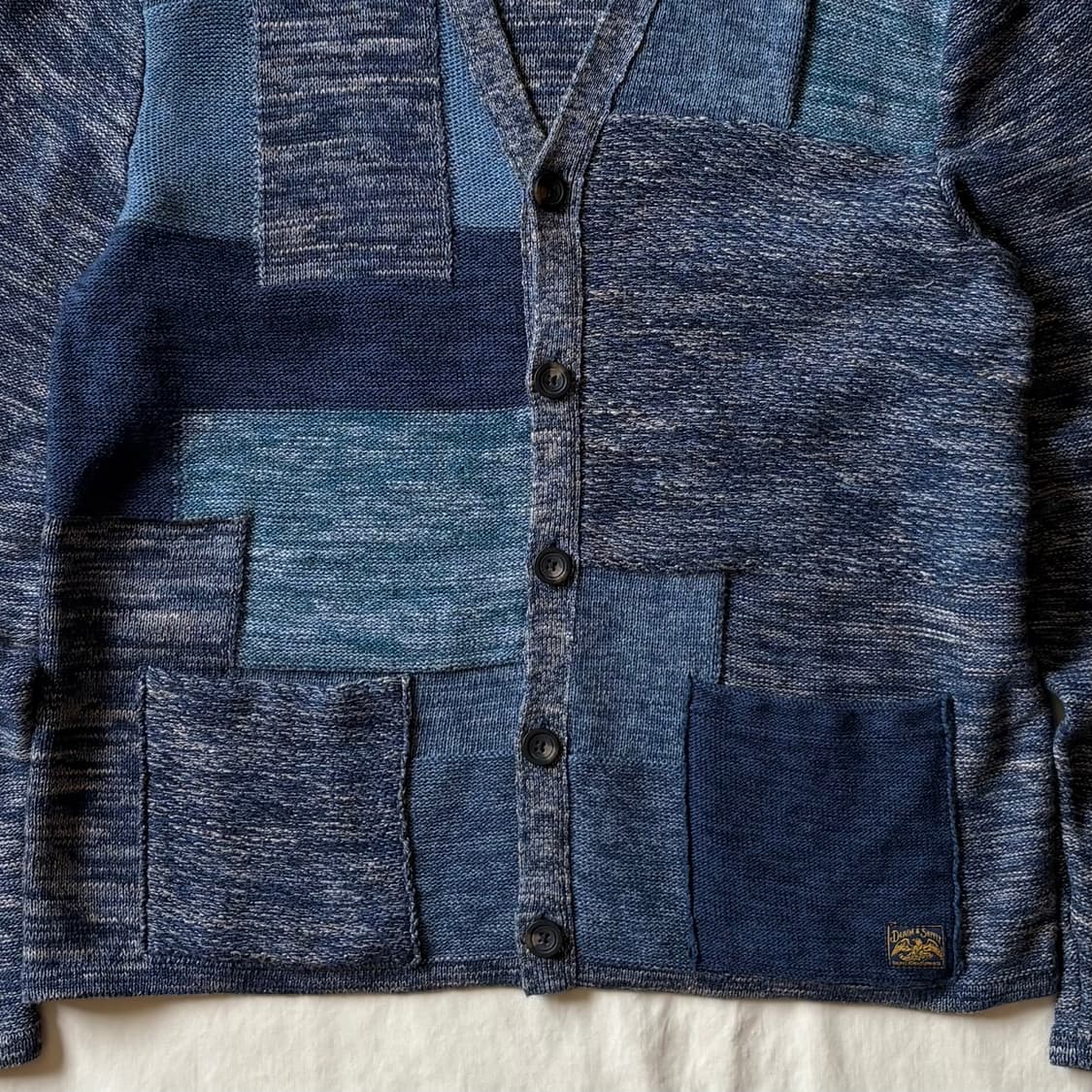 [XL/105] DENIM&SUPPLY 랄프로렌 인디고 패치워크 가디건 상품이미지4