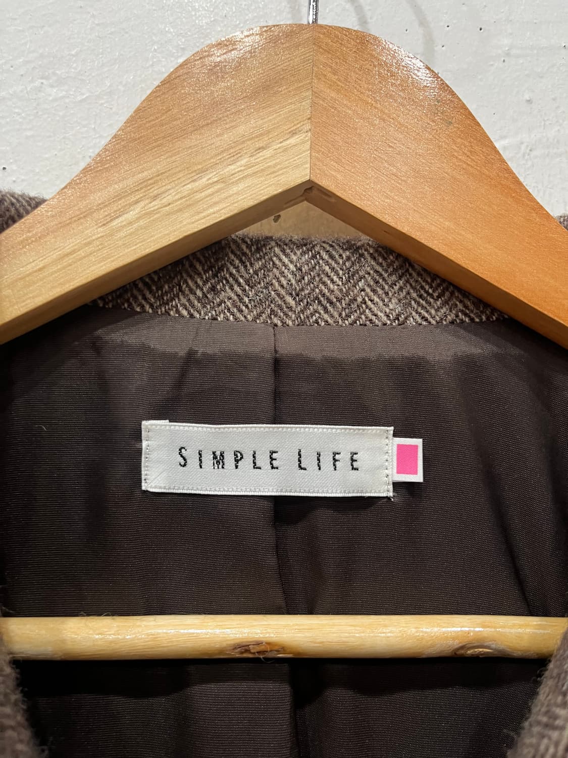 SIMPLE LIFE 헤링본 울 자켓 우먼즈 상품이미지6