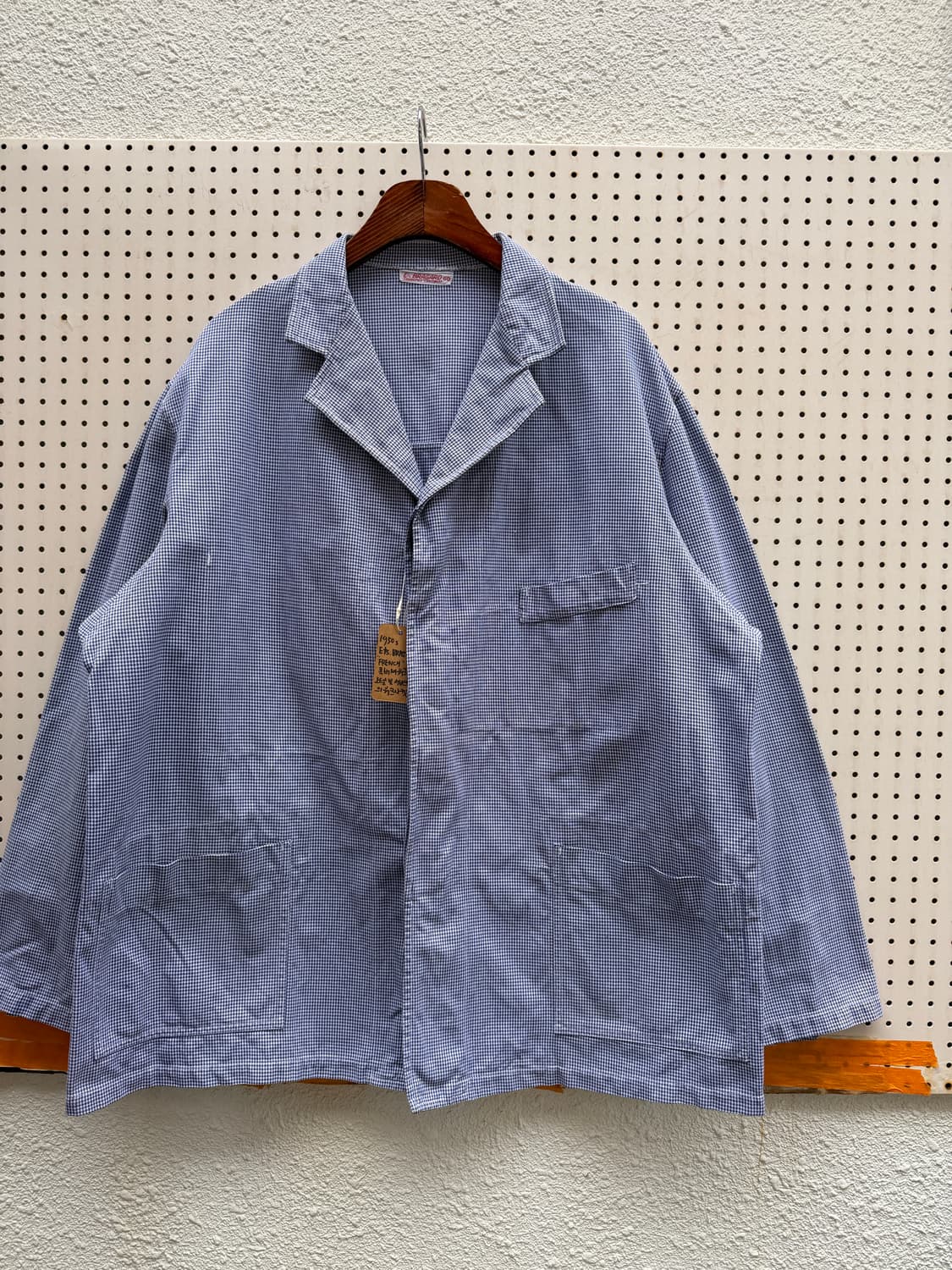 1950s Ets.BRAGARD HOUNDTOOTH 50s프렌치워크자켓 상품이미지4