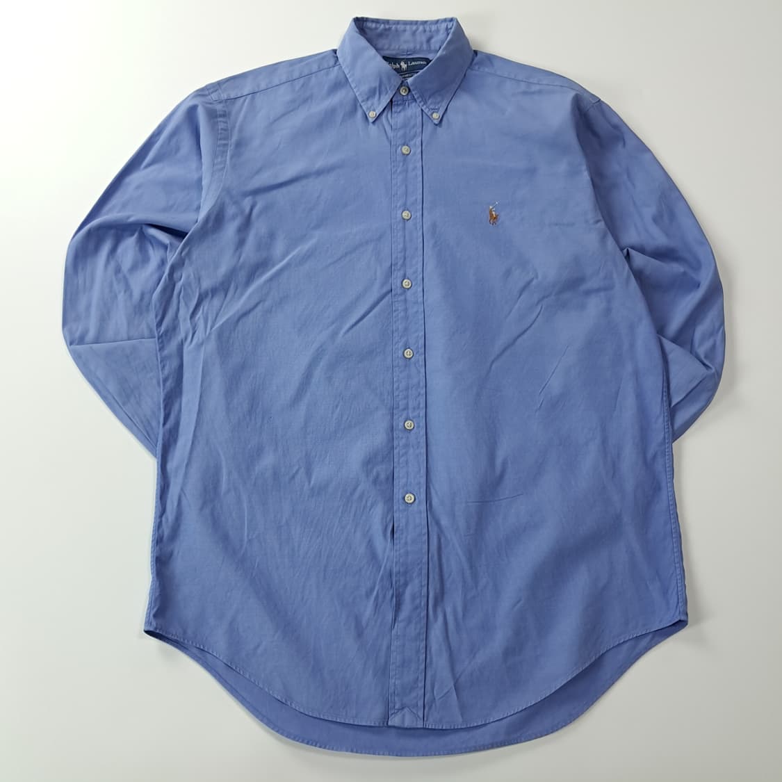 CJ691 L 폴로 야무스핏 90s 블루 셔츠 남방 상품이미지1