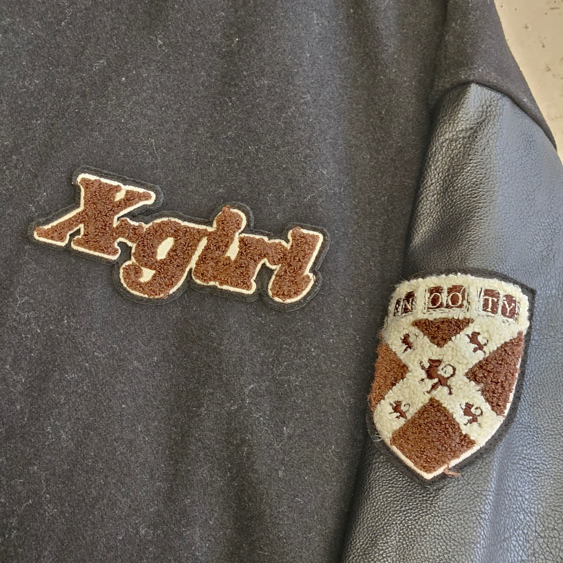 X-GRIL 엑스걸 바시티 자켓 스타디움자켓 울자켓 블루종 L 100 상품이미지4