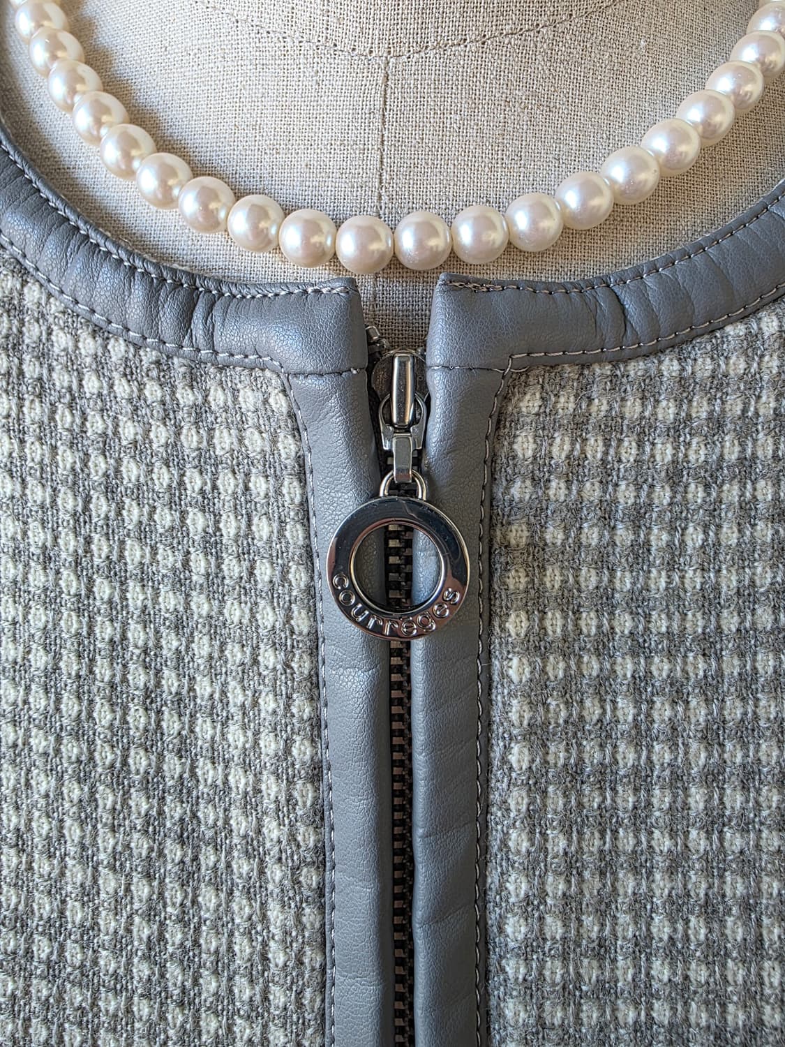 courreges 꾸레쥬 각인 집업 트위드 셋업 상품이미지4