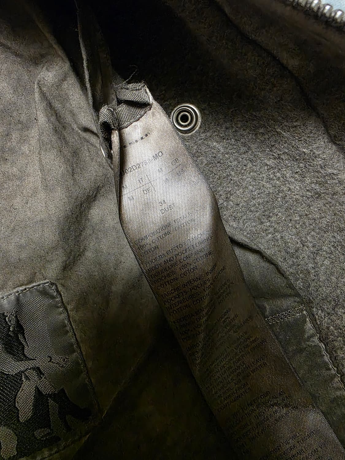 릭오웬스 다크쉐도우 몰스킨 zip front 자켓 M 상품이미지4