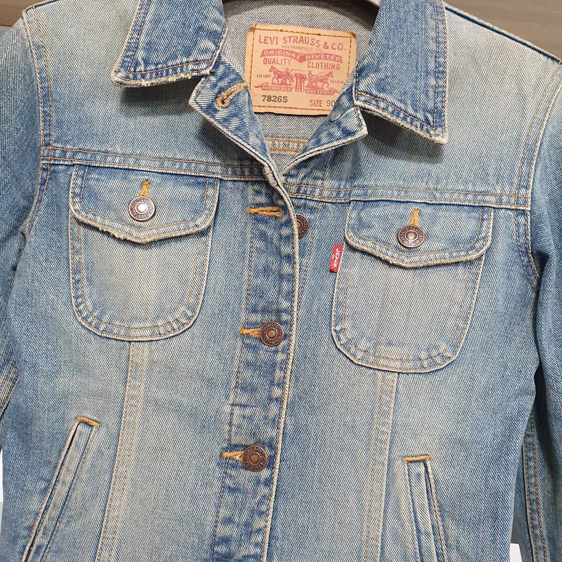 (90)빈티지 리바이스 트러커 데님 자켓 청자켓 y2k 갸루 뮤트 뮤트톤 상품이미지7